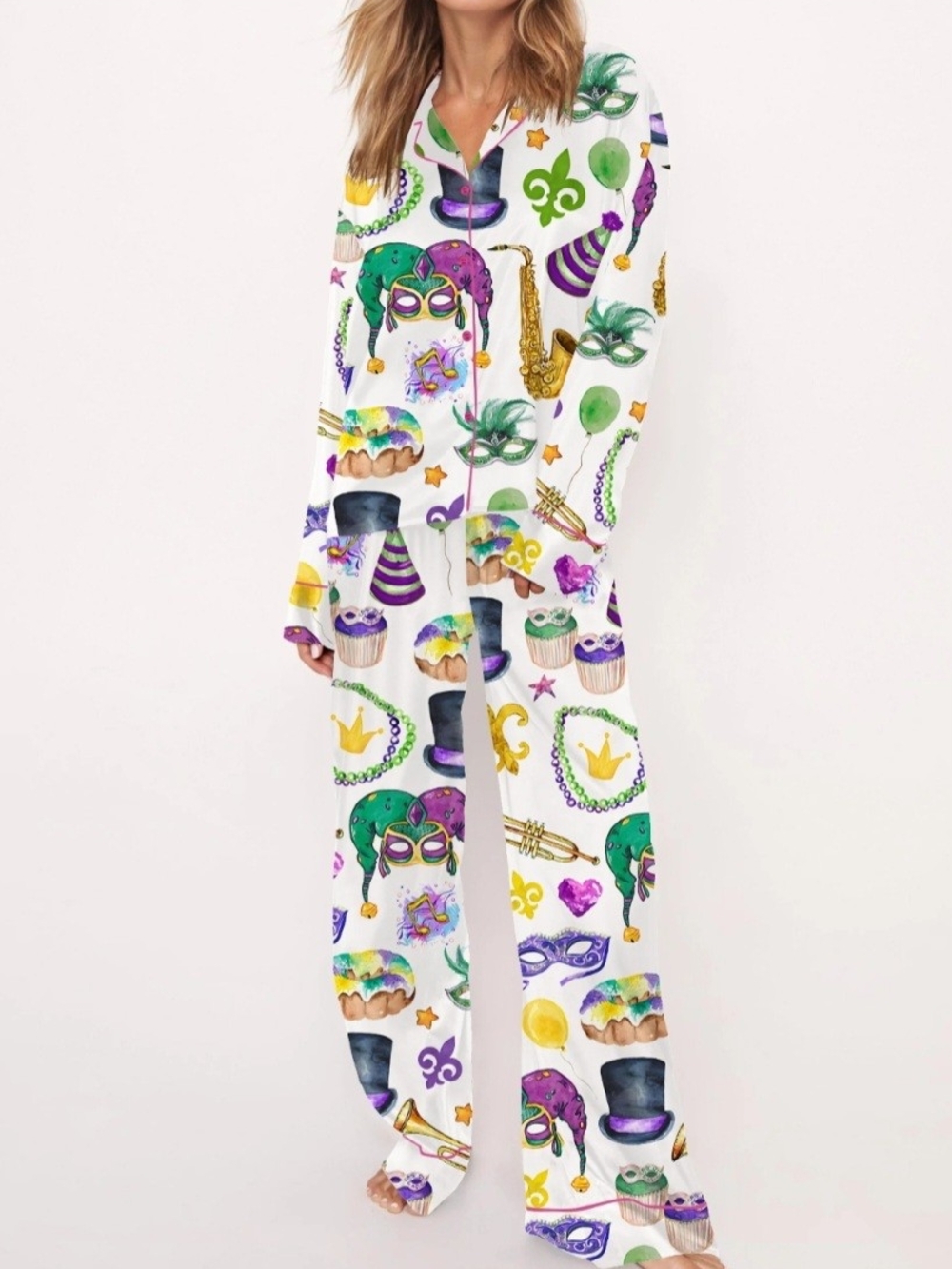 NEW She Show Mardi Gras Pajamas